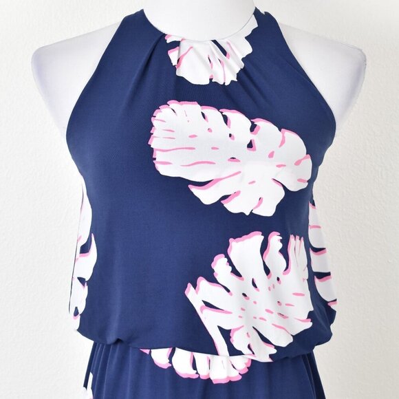 Tori Richard Fia Halter Palm Printed Dress - XS - Picture 2 of 8